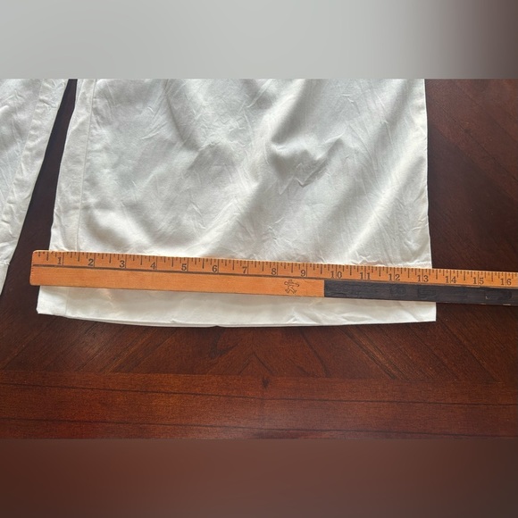 THE DROP Elegant Cream  Wide-Leg Women's Pants - Picture 2 of 7